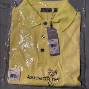 Ashworth Men's Bright Yellow Polo